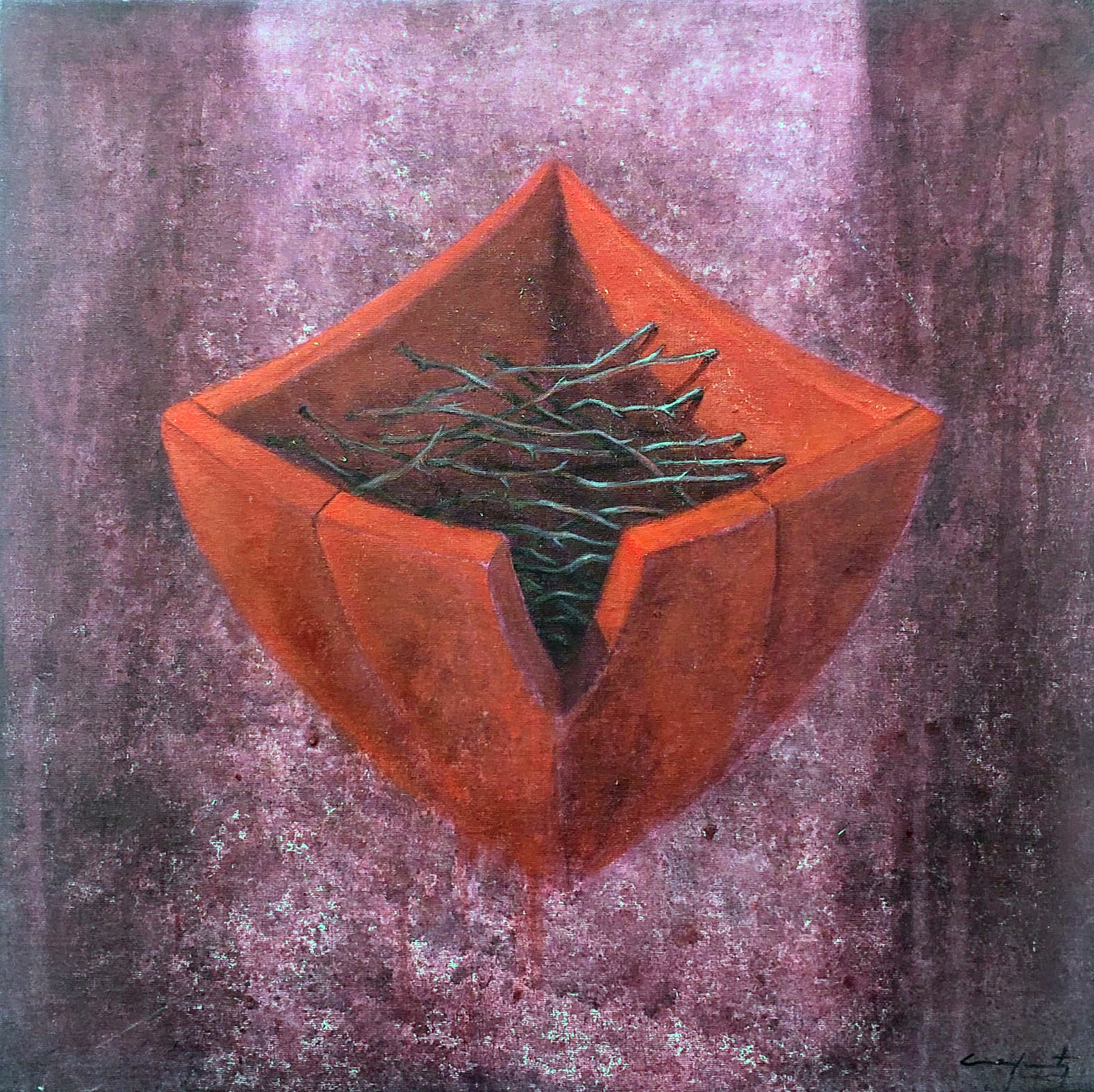 Monica Caputo - Mike - 20x20 acrilico